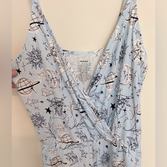 Meundies Romper, Full Moon print by Girl Knew York, Small - Picture 4 of 10
